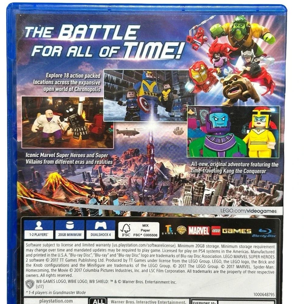 LEGO Marvel Super Heroes 2 Sony PlayStation 4 PS4 Action Adventure Game 2017